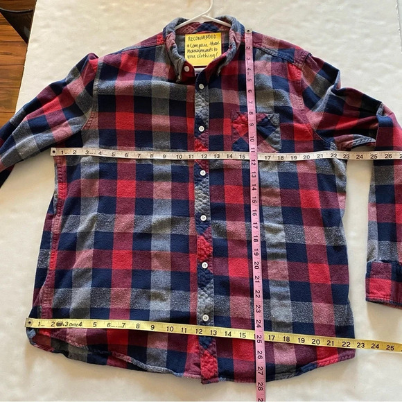 Panic At The Disco Band Flannel Shirt Unisex Large Button Down Long Sleeve Red - Picture 8 of 10